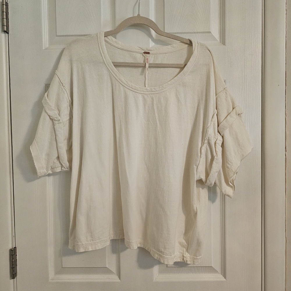 Casual Cream Women's Top